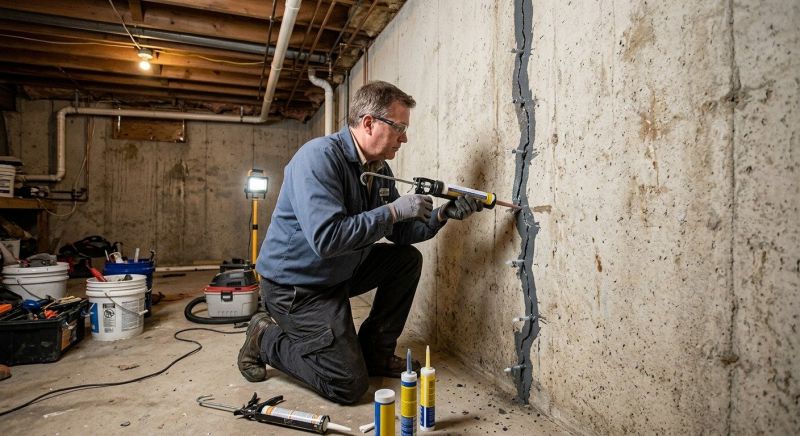 Basement Crack Repair in Morgan Hill, CA