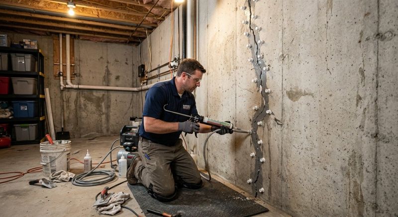Basement Crack Repair in Morgan Hill, CA