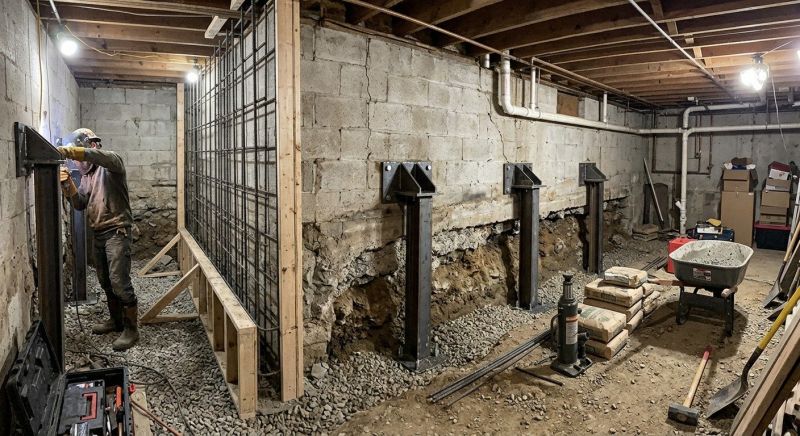 Basement Stabilization in Morgan Hill, CA