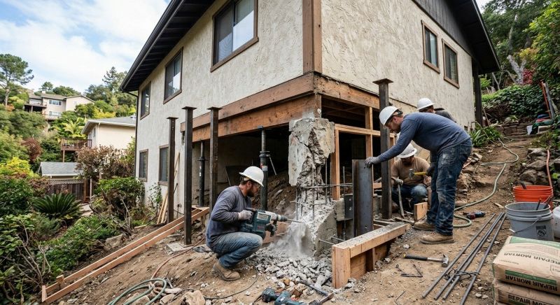 Concrete Foundation Repair in Gilroy, CA