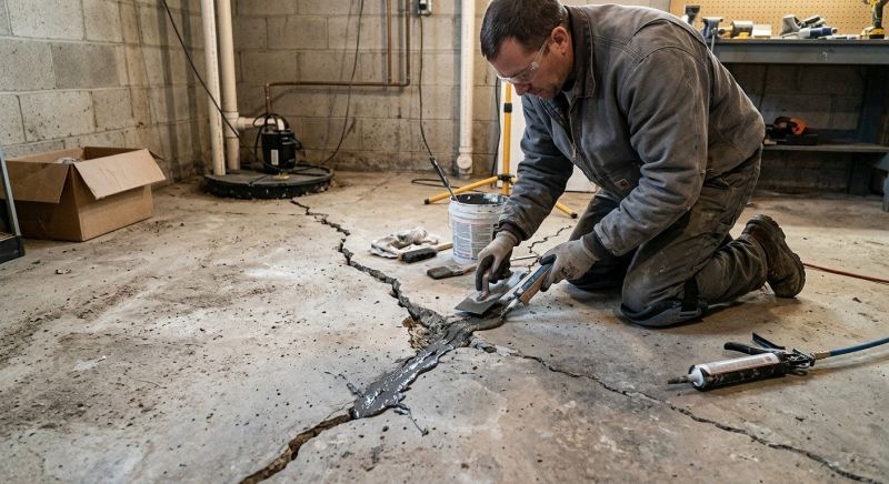 Cracked Basement Floor Repair in Morgan Hill, CA