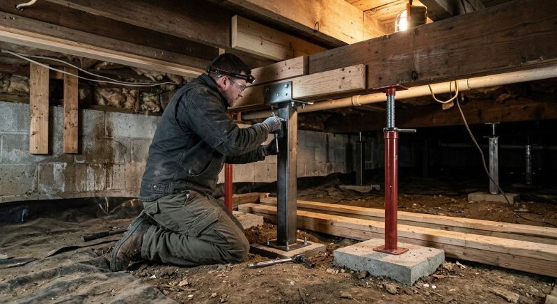 Crawlspace Structural Repair in Morgan Hill, CA