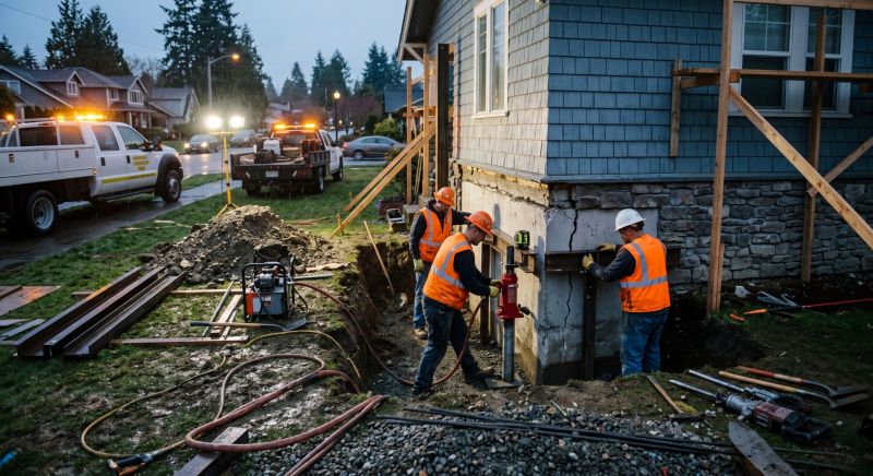 Foundation Stabilizing in Scotts Valley, CA