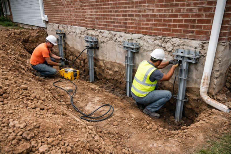Helical Piers Installation in Morgan Hill, CA