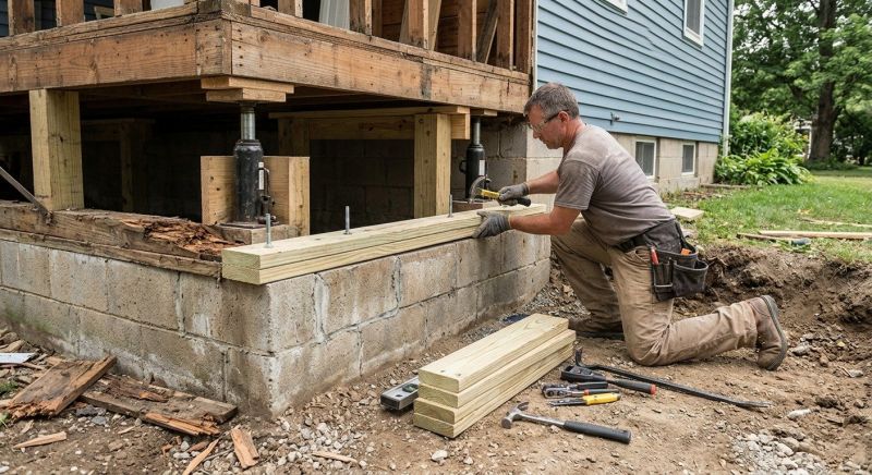 Sinking Foundation Repair in Capitola, CA