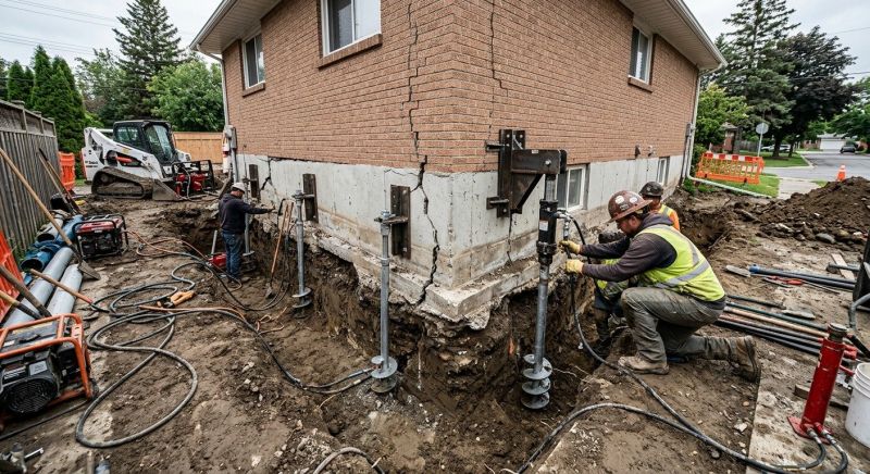 Sinking Foundation Repair in Gilroy, CA