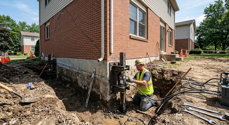 Sinking Foundation Repair in Morgan Hill, CA